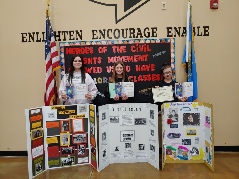 Winners Announced In Civil Rights Project Contest | Beggs Middle School