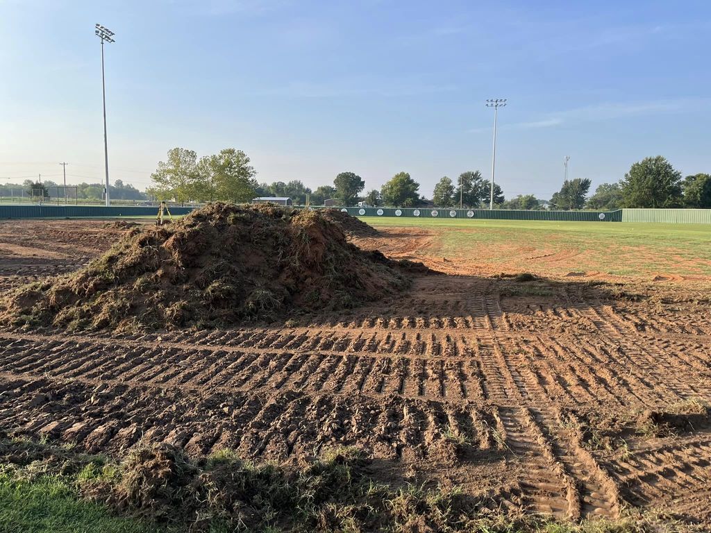 dirt work for baseball turf